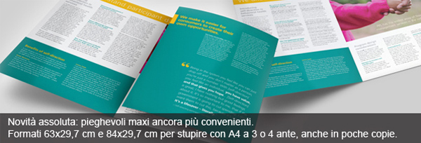 formati brochure